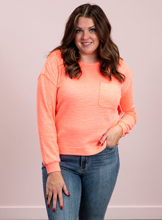 *NEW* DEX | Stella Crew Neck Sweatshirt | Bright Coral