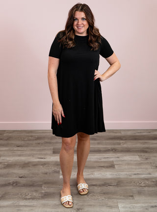 Yes Please! | Swing Pocket Dress | Black