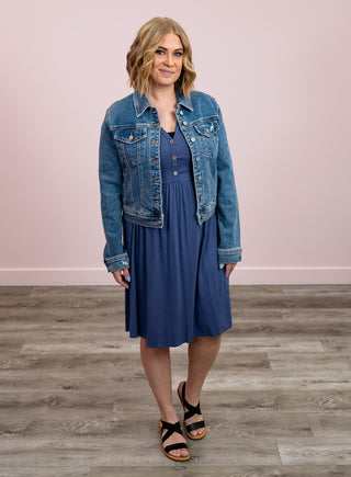 Judy Blue | Classic Vintage Wash Denim Jacket | Jacob