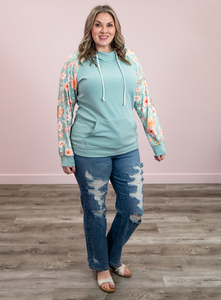 *NEW* Shirley Tara Spring Hooded Pullover | Mint