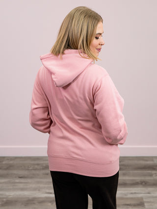 Toronto Relax Fit Fleece Hoodie | Powder Pink