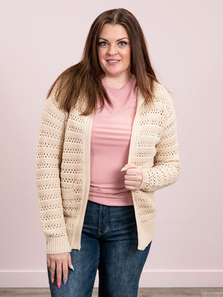 California Dreamin' Hooded Cardigan | Natural