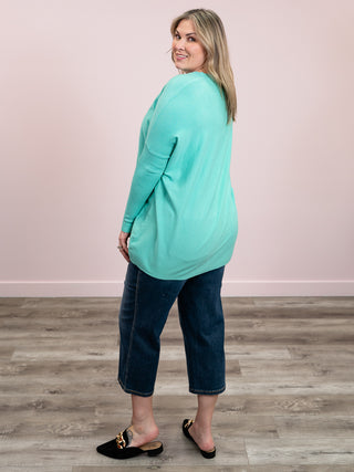 *NEW* Lucine Pocket Sweater | Biscay Green