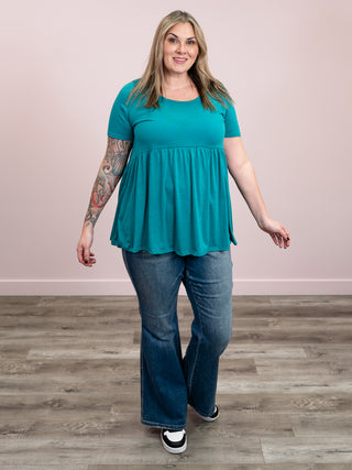 *NEW* Blakely Babydoll Tunic | Jade