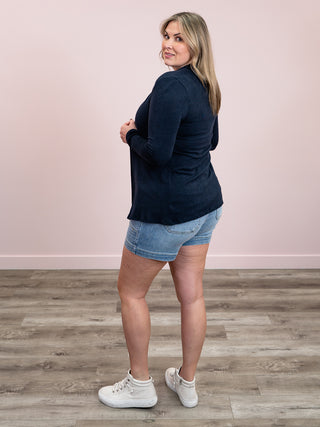 *NEW* Lovable Long Sleeve Cardigan | Navy