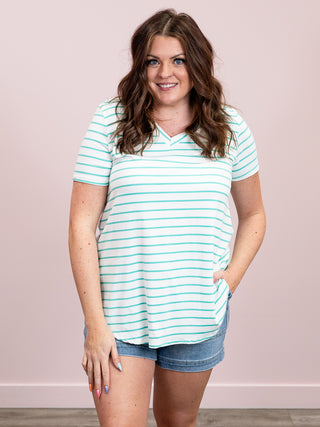 *NEW* Sawyer Striped Top | Mint