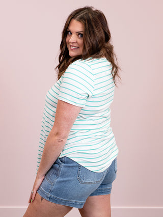 *NEW* Sawyer Striped Top | Mint