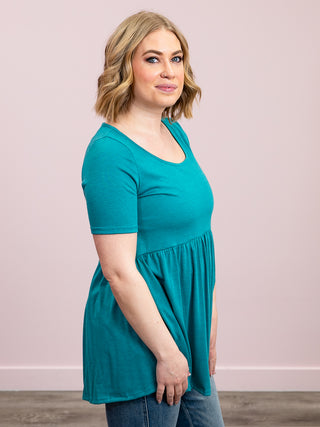 *NEW* Blakely Babydoll Tunic | Jade