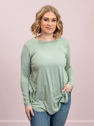 *NEW* Lynne Long Sleeve Top | Sage