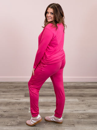 *NEW* The Bare Necessities Lounge Set | Light Fuchsia