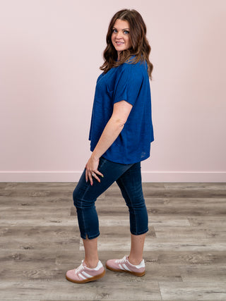 *NEW* Whole New World Top | Light Navy