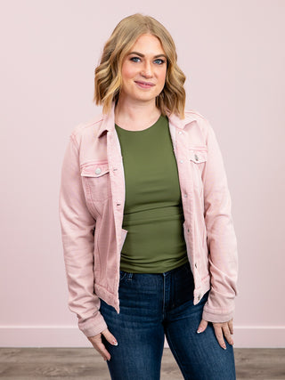 *NEW* Natasha Soft Jacket | Washed Pink