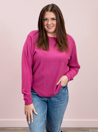 *NEW* Melinda Sweater | Heather Hibiscus