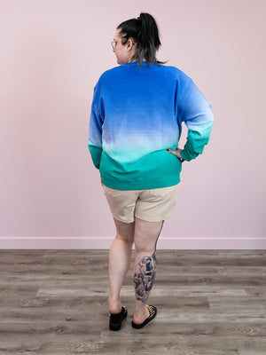 Ready To Wear Sweatshirt | Blue & Green