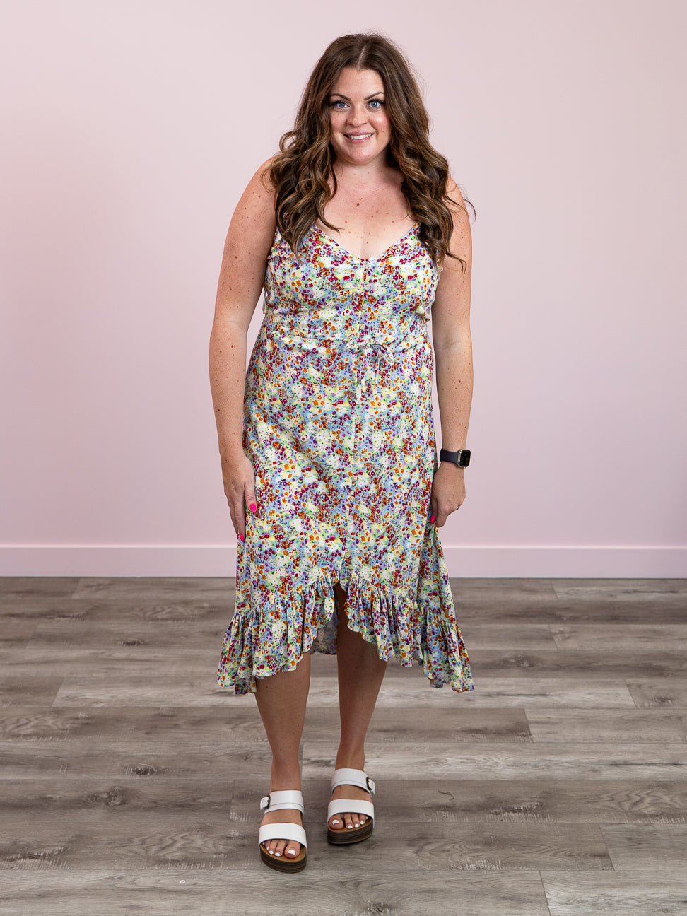 DEX | Wedding Date Floral Dress | Rainbow Multi Floral