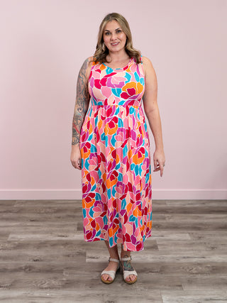 *FINAL SALE* Alexandria Floral Maxi Dress | Fuchsia Multi