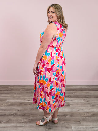 *FINAL SALE* Alexandria Floral Maxi Dress | Fuchsia Multi