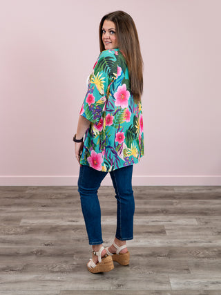 *FINAL SALE* Fawna Floral Kimono | Jade