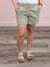 DEX | Twiggy Elastic Waist Shorts | Celery Wash