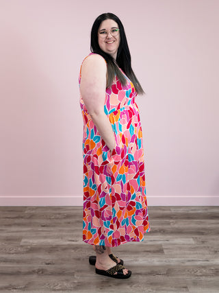 *FINAL SALE* Alexandria Floral Maxi Dress | Fuchsia Multi