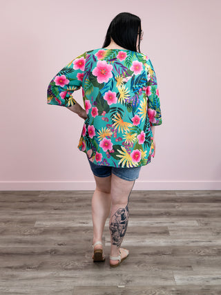 *FINAL SALE* Fawna Floral Kimono | Jade