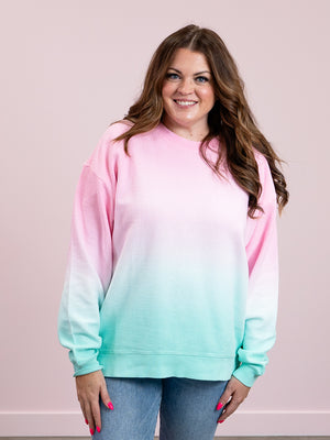 Ready To Wear Sweatshirt | Pink & Mint