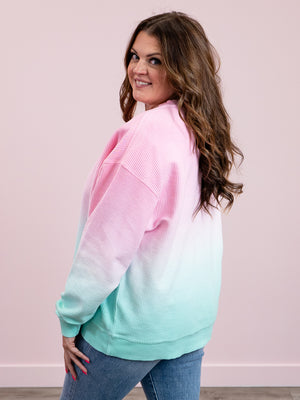 Ready To Wear Sweatshirt | Pink & Mint