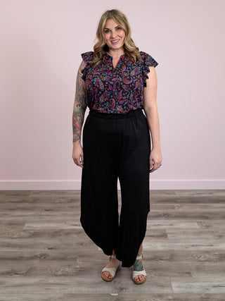 Aloha Asymmetrical Pants | Black