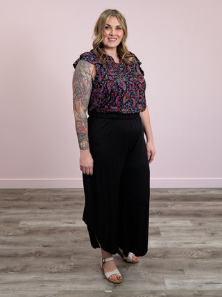 Aloha Asymmetrical Pants | Black