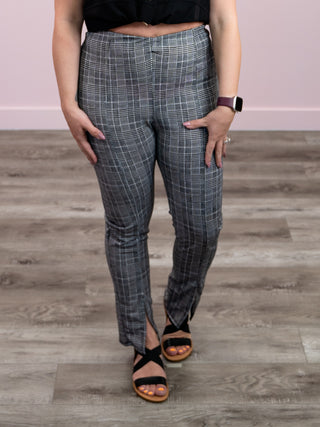 *FINAL SALE* Love & Lust Work Pant | Black & White Plaid