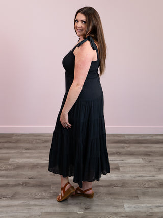 *FINAL SALE* Alina Basic Smocked Maxi Dress | Black