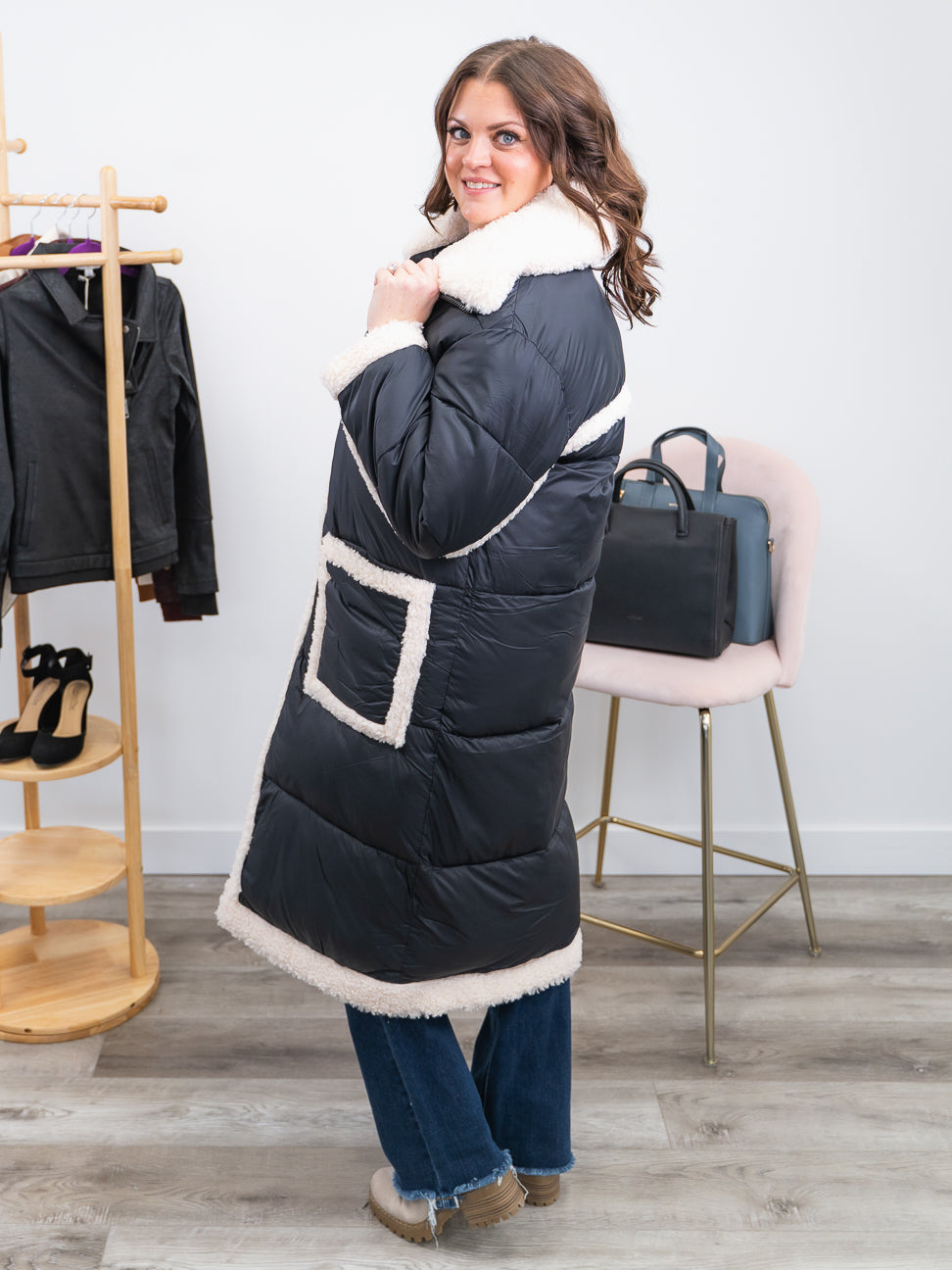 Women's Sherpa-Lined Puffer Jacket, Women's Sale