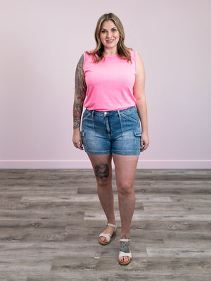 Elyse Tank Top | Hot Pink