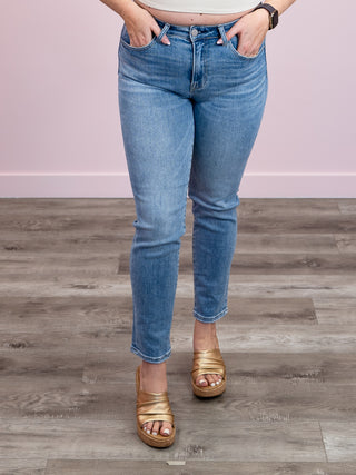 *FINAL SALE* Risen Jeans | Mid Rise | Mid Wash Relaxed Skinny | Murray