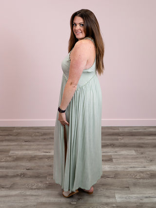 *FINAL SALE* Martina Maxi Dress | Green Lily