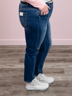 Risen Jeans | Mid Rise | Dark Wash Skinny | Nicholas