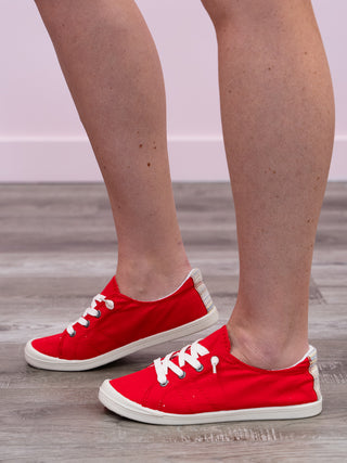 *FINAL SALE* Sutton Sneakers | Red