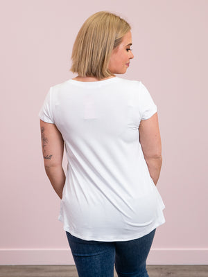 *FINAL SALE* Allison Tee | White