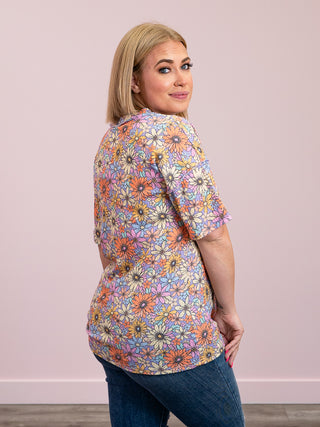 *FINAL SALE* Arabella Floral Tee | Lavender Multi