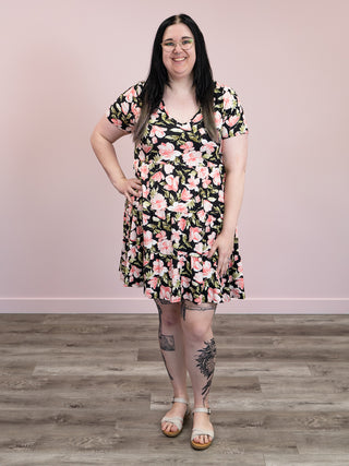 *FINAL SALE* Garden Glam Floral Dress | Black