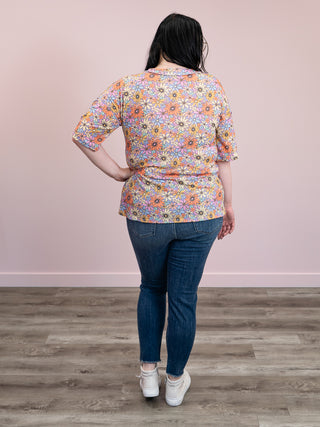 *FINAL SALE* Arabella Floral Tee | Lavender Multi