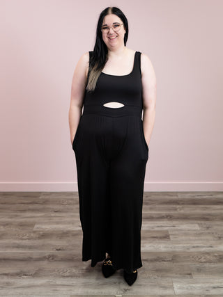 Nadia Tank Jumpsuit | Black