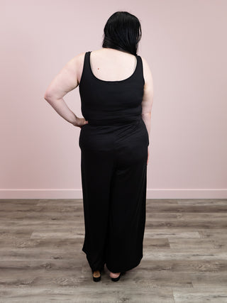 Nadia Tank Jumpsuit | Black