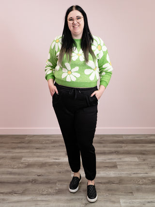 *FINAL SALE* Juliette Floral Sweater | Green