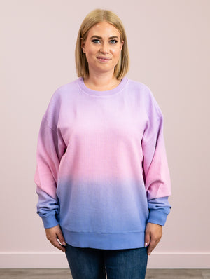 Ready To Wear Sweatshirt | Purple, Pink & Blue