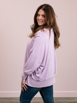 Minerva Oversized Long Sleeve | Orchid