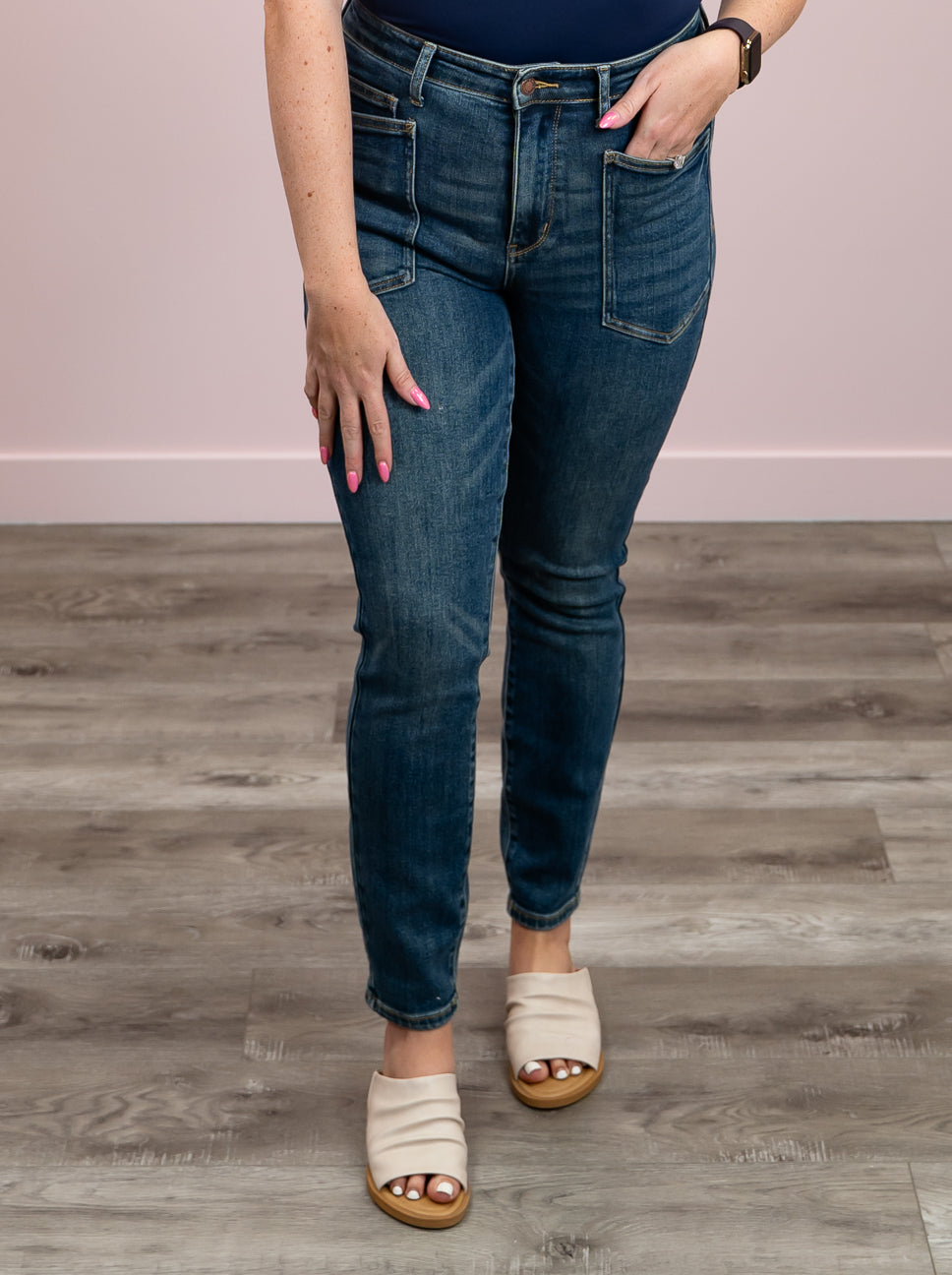 Judy Blue | High Waist | Dark Wash Relaxed | Trent