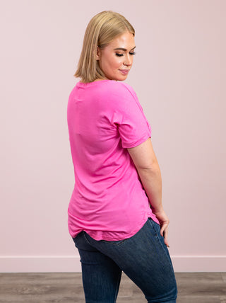 *DOOR CRASHERS* Celeste Basic Tee | Pink