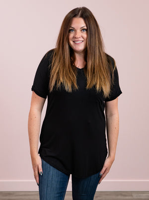 Celeste Basic Tee | Black