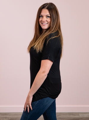 Celeste Basic Tee | Black